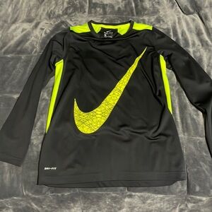 Kids dri-fit neon Nike tee